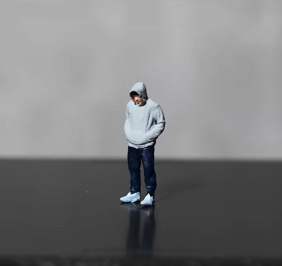 Gray Hoodie Man